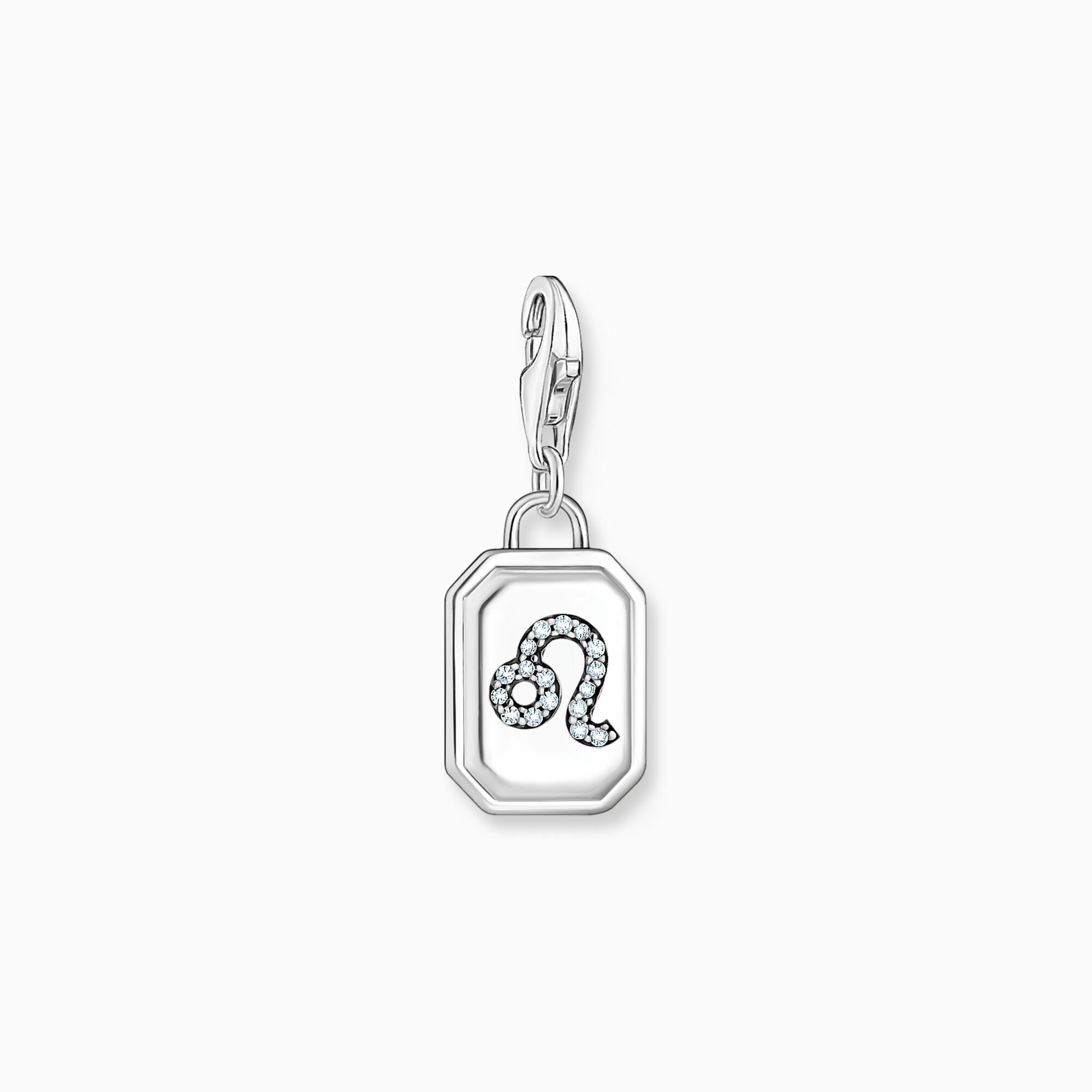 Breloque Charm signe du zodiaque Lion en argent, orn&eacute;e de pierres de la collection Charm Club dans la boutique en ligne de THOMAS SABO
